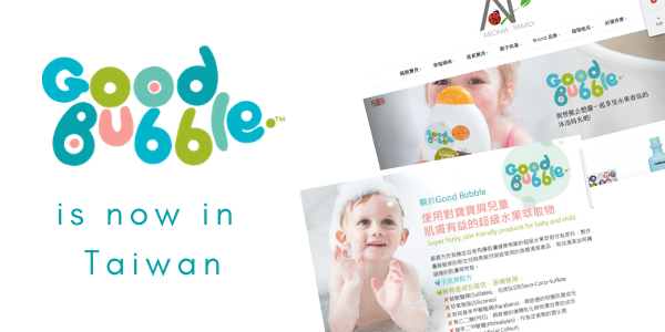 Good Bubble goes global...we're now live in Taiwan!