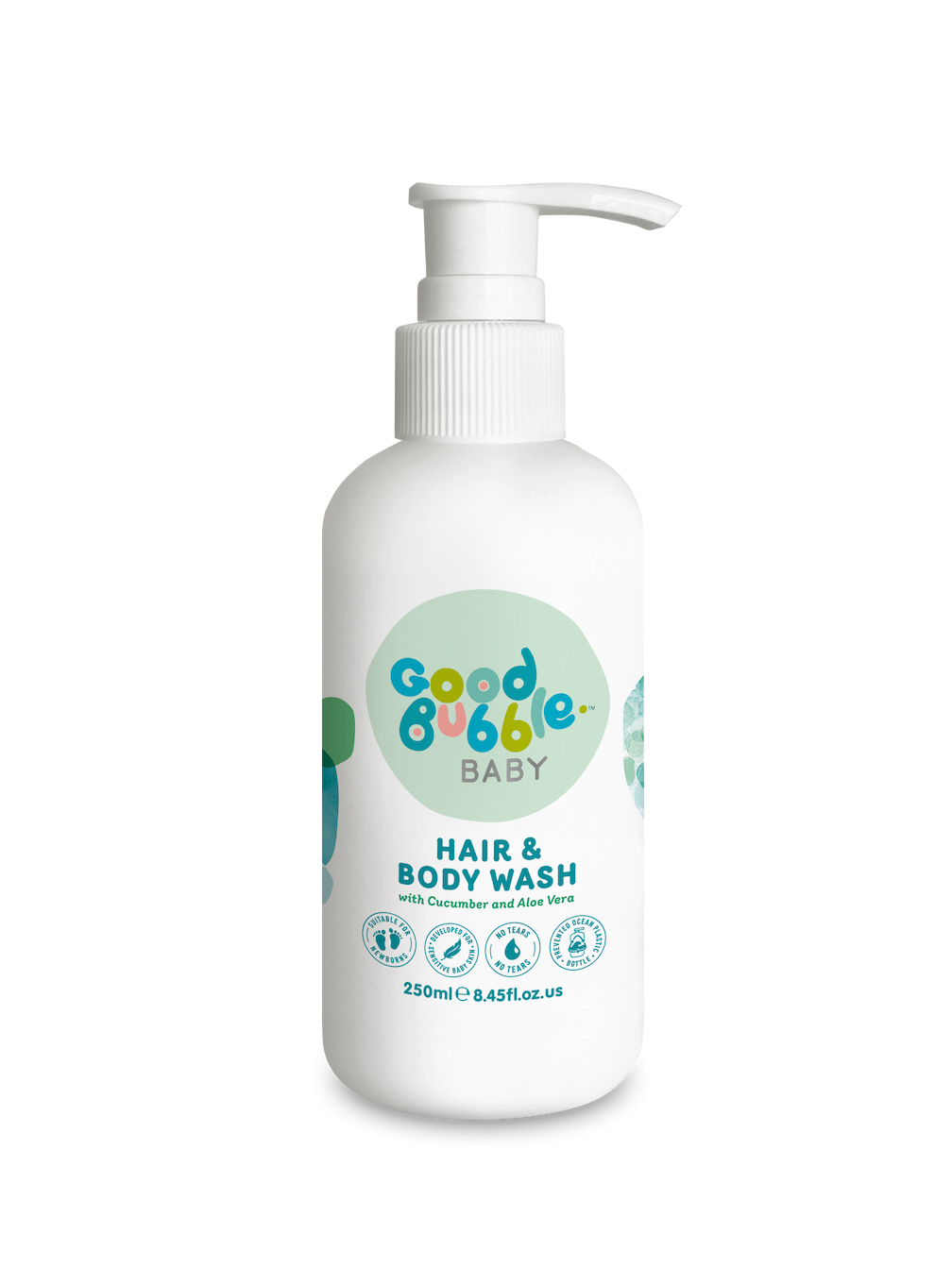Baby Hair & Body Wash with Cucumber & Aloe Vera 250ml