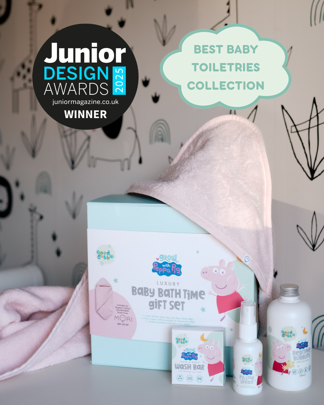 Our Peppa Pig range has WON a Junior Design Award! 🐽🎉