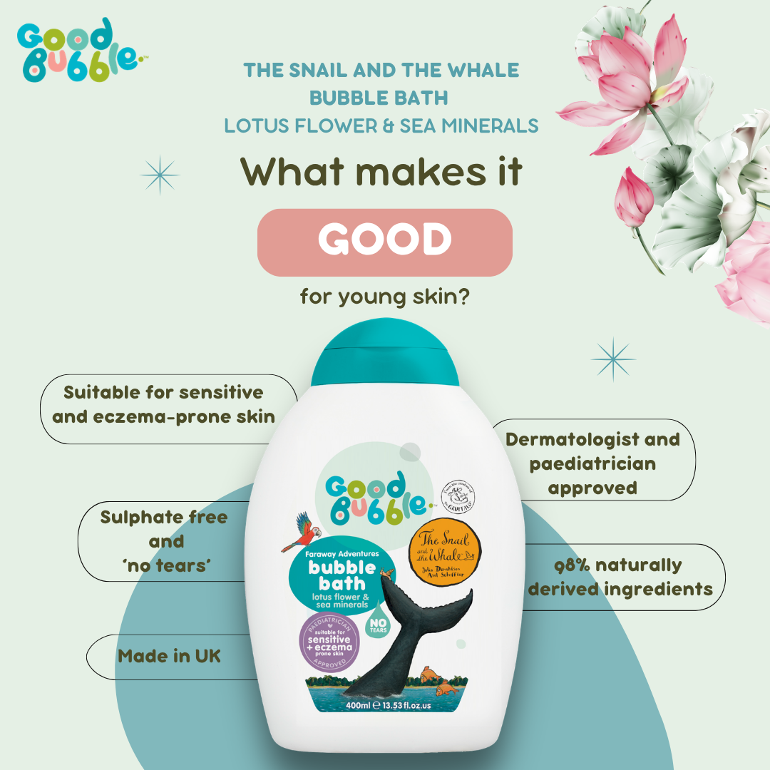 Snail and the Whale Lotus Flower and Sea Minerals Bubble Bath 400ml