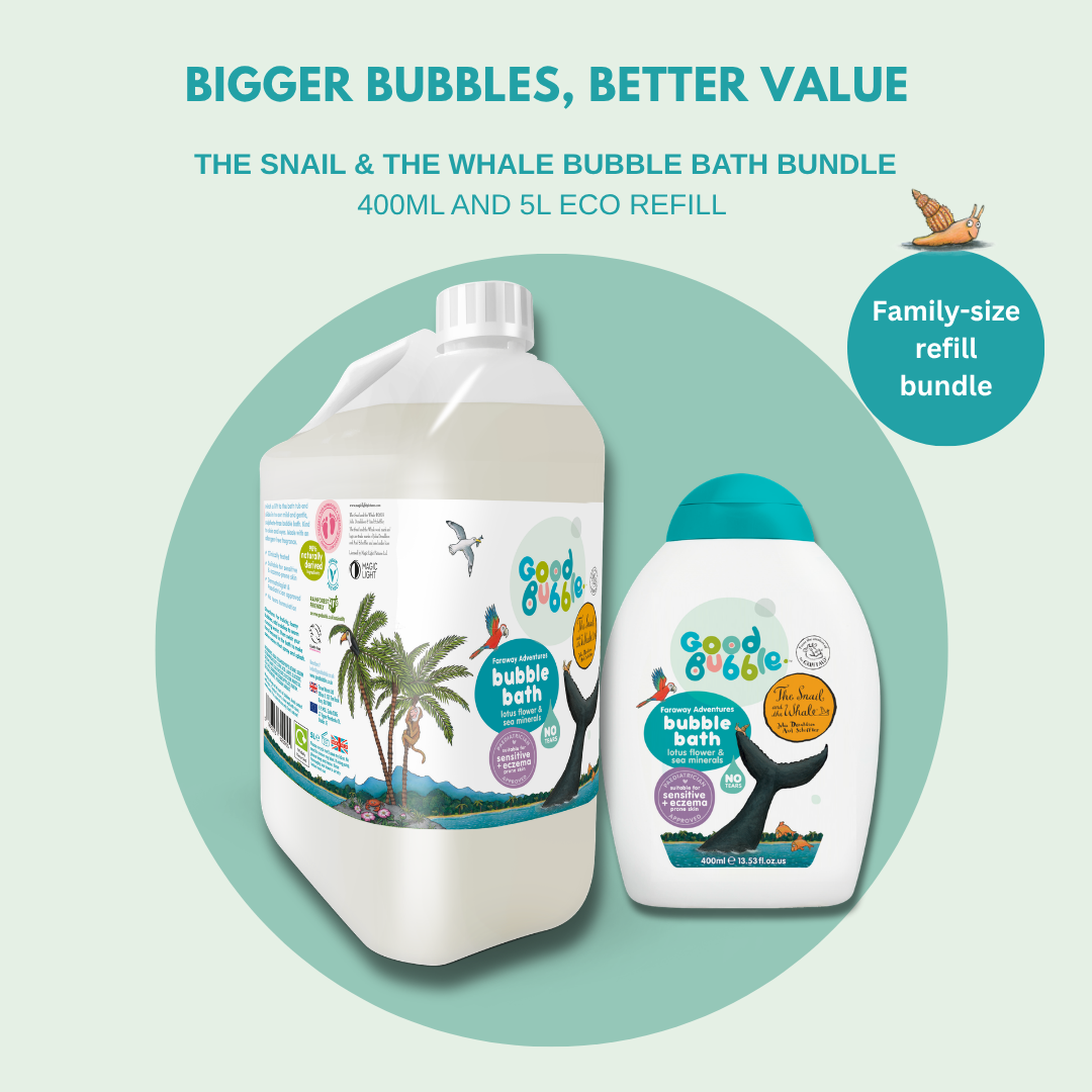 The Snail & The Whale Bubble Bath 400ml & 5L Eco Refill Bundle