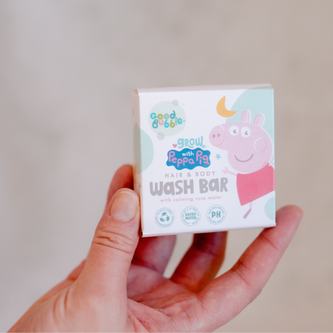 Peppa Pig Hair & Body Wash Bar with Rose Water 80g