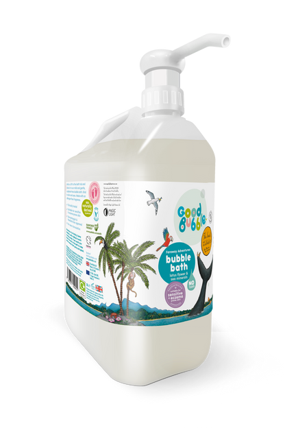 Good Bubble 5-litre Snail & The Whale bubble bath bottle with pump on a white background