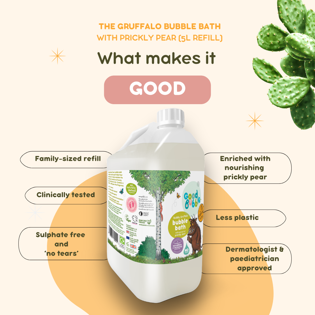 The Gruffalo Bubble Bath 400ml & 5L Eco Refill Bundle