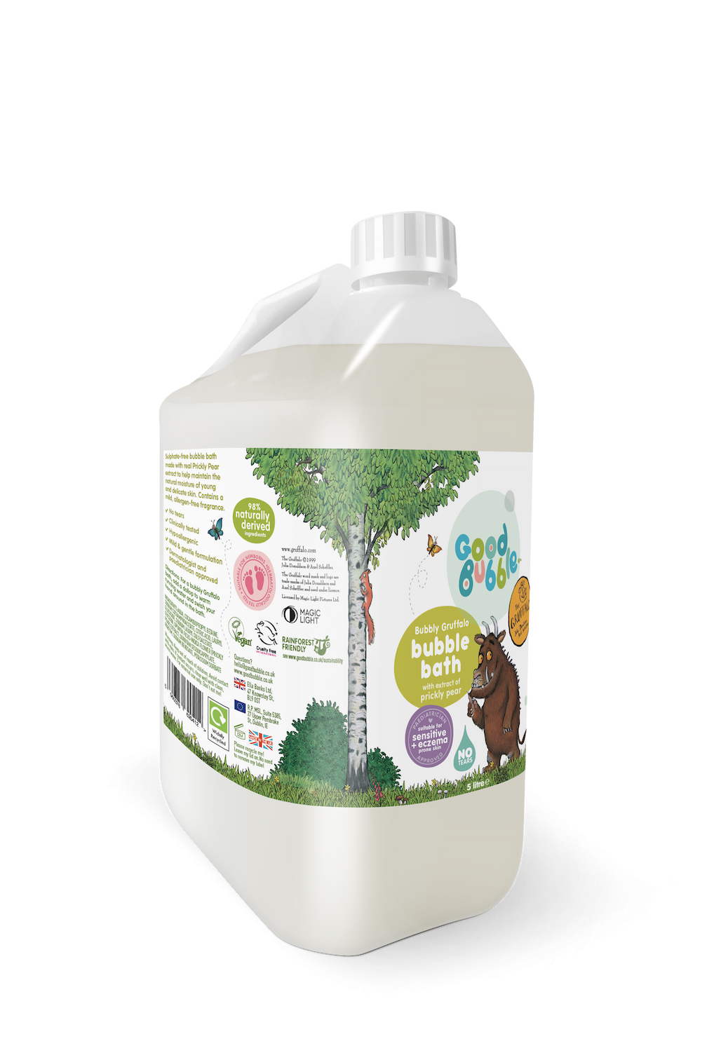 Gruffalo Bubble Bath with Prickly Pear Extract 5 Litre Refill