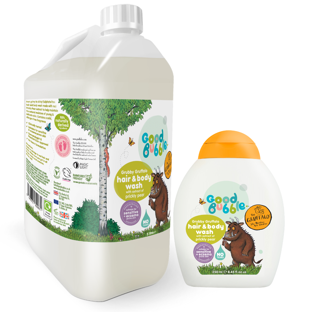 The Gruffalo Hair & Body Wash 250ml & 5L Eco Refill Bundle