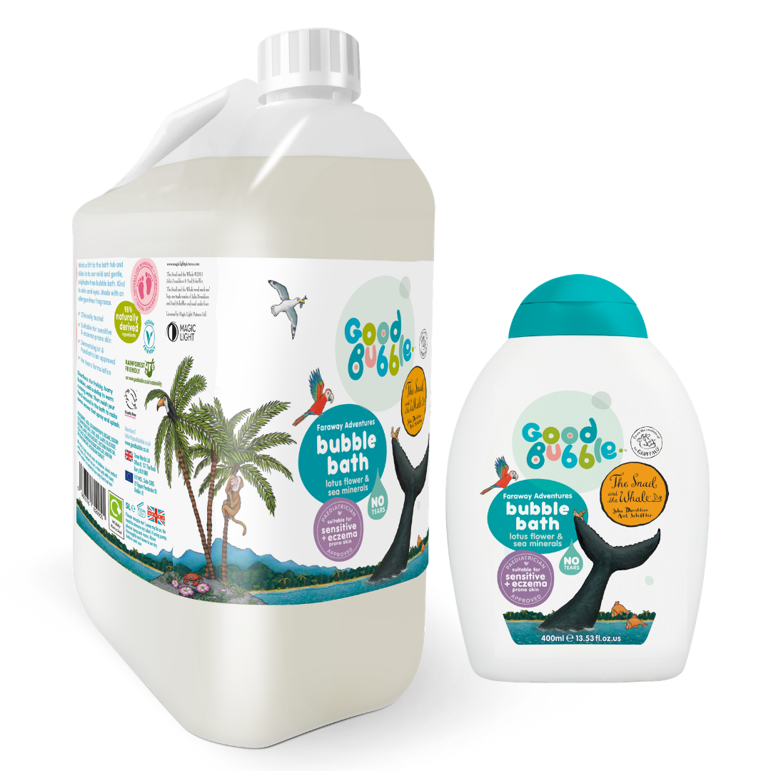 The Snail & The Whale Bubble Bath 400ml & 5L Eco Refill Bundle